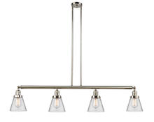 Innovations Lighting 214-PN-G62 - Cone - 4 Light - 51 inch - Polished Nickel - Stem Hung - Island Light