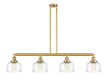 Innovations Lighting 214-SG-G713 - Bell - 4 Light - 53 inch - Satin Gold - Stem Hung - Island Light