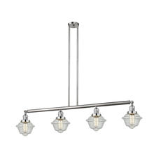 Innovations Lighting 214-SN-G534-LED - Oxford - 4 Light - 52 inch - Brushed Satin Nickel - Stem Hung - Island Light