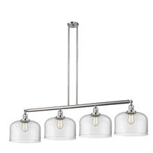 Innovations Lighting 214-SN-G72-L - Bell - 4 Light - 54 inch - Brushed Satin Nickel - Stem Hung - Island Light