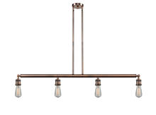Innovations Lighting 214NH-AC - Bare Bulb 4 Light Island Light