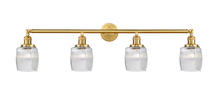Innovations Lighting 215-SG-G302-LED - Colton - 4 Light - 42 inch - Satin Gold - Bath Vanity Light