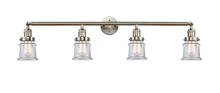 Innovations Lighting 215-SN-G182S - Canton - 4 Light - 42 inch - Brushed Satin Nickel - Adjustable Bath Vanity Light