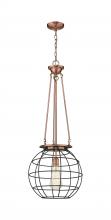 Innovations Lighting 221-1P-AC-CE-16-BK - Beacon - 1 Light - 16 inch - Antique Copper - Chain Hung - Pendant