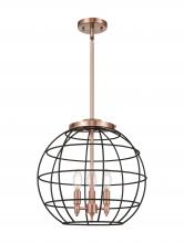 Innovations Lighting 221-3S-AC-CE-16-BK - Lake Placid - 3 Light - 16 inch - Antique Copper - Pendant