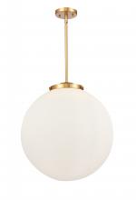 Innovations Lighting 221-3S-SG-G201-18 - Beacon - 3 Light - 18 inch - Satin Gold - Stem hung - Pendant