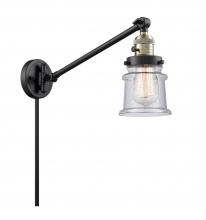 Innovations Lighting 237-BAB-G184S - Canton - 1 Light - 8 inch - Black Antique Brass -Adjustable Swing Arm