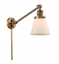 Innovations Lighting 237-BB-G61 - Cone - 1 Light - 8 inch - Brushed Brass - Swing Arm