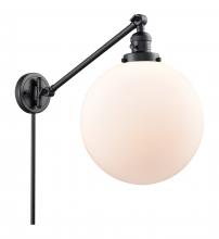 Innovations Lighting 237-BK-G201-12 - Beacon - 1 Light - 12 inch - Matte Black -Adjustable Swing Arm