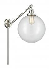 Innovations Lighting 237-SN-G202-12 - Beacon - 1 Light - 12 inch - Brushed Satin Nickel - Swing Arm