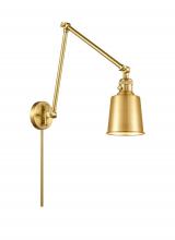 Innovations Lighting 238-SG-M9-SG - Addison - 1 Light - 8 inch - Satin Gold - Swing Arm