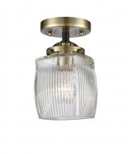 Innovations Lighting 284-1C-BAB-G302-LED - Colton - 1 Light - 6 inch - Black Antique Brass - Semi-Flush Mount