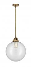 Innovations Lighting 288-1S-BB-G202-12 - Beacon - 1 Light - 12 inch - Brushed Brass - Stem hung - Mini Pendant