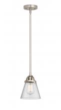 Innovations Lighting 288-1S-SN-G64-LED - Cone - 1 Light - 6 inch - Brushed Satin Nickel - Cord hung - Mini Pendant