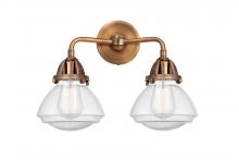 Innovations Lighting 288-2W-AC-G324 - Olean - 2 Light - 15 inch - Antique Copper - Bath Vanity Light