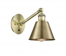 Innovations Lighting 317-1W-AB-M8 - Smithfield - 1 Light - 7 inch - Antique Brass - Sconce