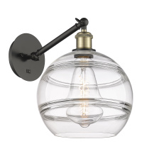 Innovations Lighting 317-1W-BAB-G556-10CL - Rochester - 1 Light - 10 inch - Black Antique Brass - Adjustable - Sconce