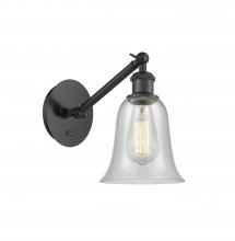 Innovations Lighting 317-1W-BK-G2812 - Hanover - 1 Light - 6 inch - Matte Black - Sconce