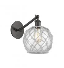 Innovations Lighting 317-1W-OB-G122-8RW - Farmhouse Rope - 1 Light - 8 inch - Oil Rubbed Bronze - Sconce