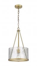 Innovations Lighting 383-1S-BB-G383B-12CL - Marissa - 1 Light - 12 inch - Brushed Brass - Chain Hung - Mini Pendant