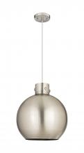 Innovations Lighting 410-1PL-SN-M410-14SN - Newton Sphere - 1 Light - 14 inch - Satin Nickel - Cord hung - Pendant