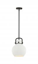 Innovations Lighting 410-1SM-BK-M410-10W - Newton Sphere - 1 Light - 10 inch - Matte Black - Mini Pendant