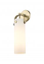 Innovations Lighting 413-1W-BB-G413-1W-4WH - Pilaster - 1 Light - 4 inch Glass - Brushed Brass - Sconce