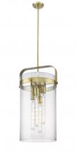 Innovations Lighting 413-4SL-BB-G413-4S-12SDY - Pilaster - 4 Light - 12 inch - Brushed Brass - Pendant