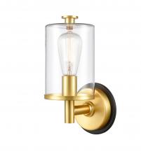 Innovations Lighting 418-1W-BSG-CL - Marlowe - 1 Light - 5 inch - Black Satin Gold - Bath Vanity Light