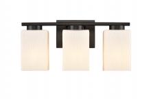 Innovations Lighting 419-3W-BK-W - Juneau - 3 Light - 17 inch - Matte Black - Bath Vanity Light