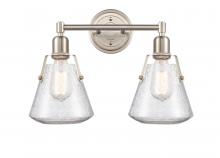 Innovations Lighting 422-2W-SN-G4224-7 - Luna - 2 Light - 18 inch - Satin Nickel - Bath Vanity Light