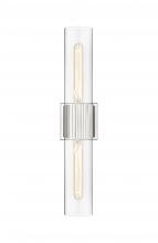 Innovations Lighting 428-2WL-PN-G428-12CL - Bolivar - 2 Light - 5 inch - Polished Nickel - Bath Vanity Light