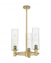 Innovations Lighting 434-3CR-BB-G434-12SDY - Crown Point - 3 Light - 18 inch - Brushed Brass - Pendant