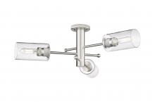 Innovations Lighting 434-3F-SN-G434-7SDY - Crown Point - 3 Light - 34 inch - Satin Nickel - Flush Mount