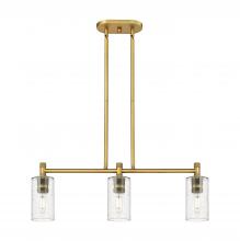 Innovations Lighting 434-3I-BB-G434-7SDY - Crown Point - 3 Light - 31 inch - Brushed Brass - Island Light