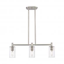 Innovations Lighting 434-3I-SN-G434-7CL - Crown Point - 3 Light - 31 inch - Satin Nickel - Island Light