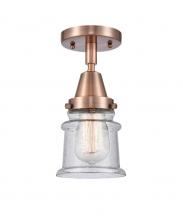Innovations Lighting 447-1C-AC-G184S - Canton - 1 Light - 6 inch - Antique Copper - Semi-Flush Mount
