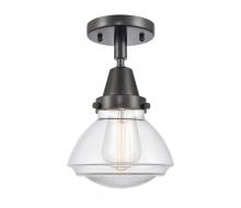 Innovations Lighting 447-1C-BK-G322 - Olean - 1 Light - 7 inch - Matte Black - Semi-Flush Mount