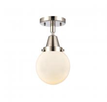 Innovations Lighting 447-1C-PN-G201-6 - Beacon - 1 Light - 6 inch - Polished Nickel - Flush Mount