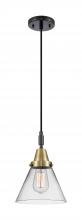 Innovations Lighting 447-1P-BAB-G42 - Cone - 1 Light - 8 inch - Black Antique Brass - Mini Pendant