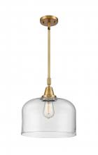 Innovations Lighting 447-1S-BB-G72-L - Bell - 1 Light - 12 inch - Brushed Brass - Mini Pendant