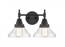 Innovations Lighting 447-2W-BK-SDY-LED - Caden - 2 Light - 17 inch - Matte Black - Bath Vanity Light