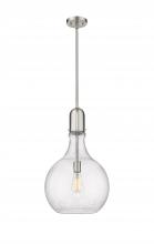 Innovations Lighting 492-1S-SN-G584-14 - Amherst - 1 Light - 14 inch - Brushed Satin Nickel - Stem hung - Pendant