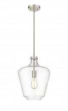 Innovations Lighting 493-1S-SN-G502-12 - Norwalk - 1 Light - 12 inch - Brushed Satin Nickel - Stem hung - Mini Pendant