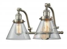 Innovations Lighting 515-2W-SN-G42 - Cone - 2 Light - 18 inch - Brushed Satin Nickel - Bath Vanity Light