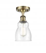 Innovations Lighting 516-1C-AB-G394 - Ellery - 1 Light - 5 inch - Antique Brass - Semi-Flush Mount