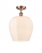 Innovations Lighting 516-1C-AC-G461-12 - Norfolk - 1 Light - 12 inch - Antique Copper - Semi-Flush Mount