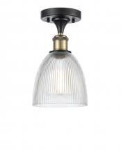 Innovations Lighting 516-1C-BAB-G382 - Castile - 1 Light - 6 inch - Black Antique Brass - Semi-Flush Mount