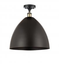 Innovations Lighting 516-1C-BAB-MBD-16-BK - Bristol - 1 Light - 16 inch - Black Antique Brass - Semi-Flush Mount