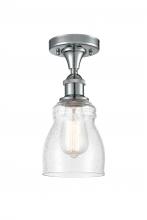 Innovations Lighting 516-1C-PC-G394 - Ellery - 1 Light - 5 inch - Polished Chrome - Semi-Flush Mount